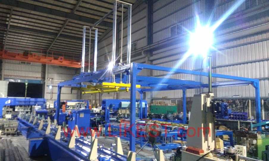 FullAutomatic tubular rung cable ladder swaging machine